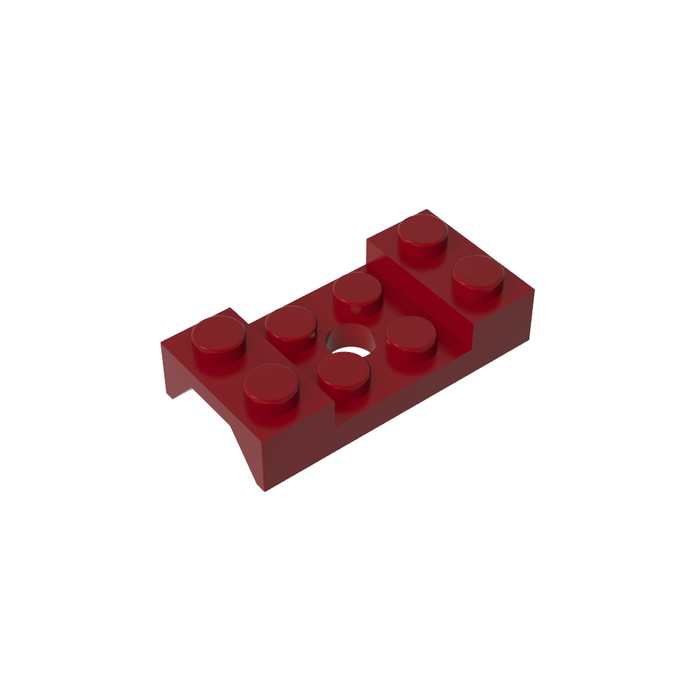 Paso de rueda, guardabarros 2 x 4 tachonado con orificio-MyGobricksEs