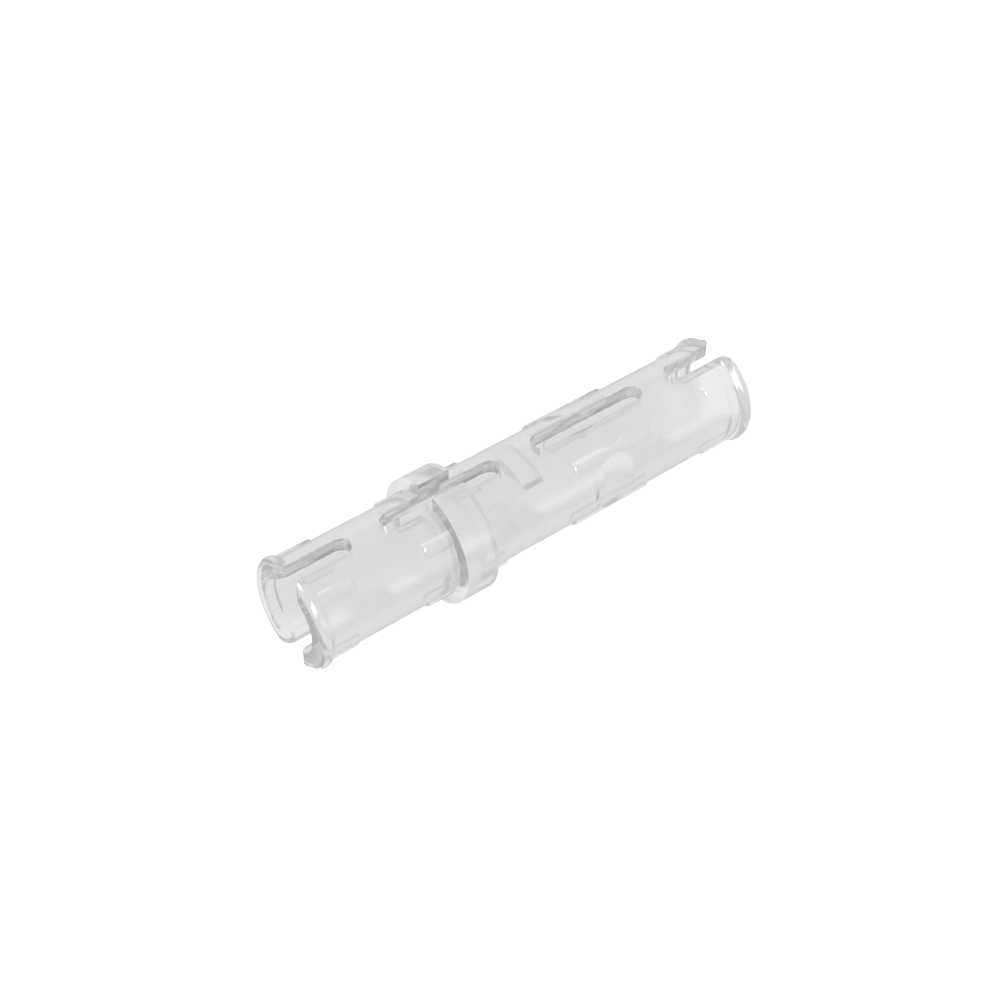 Pasador técnico largo con crestas de fricción longitudinales y 2 ranuras centrales-MyGobricksEs
