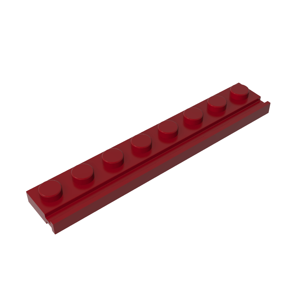 Placa especial 1 x 8 con riel para puerta-MyGobricksEs