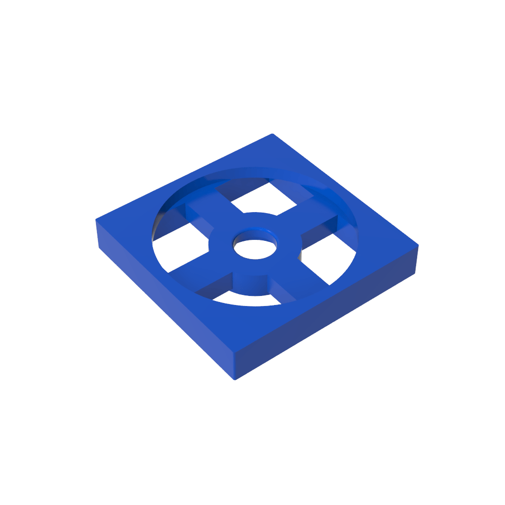 Plato Giratorio 2 x 2 Placa, Base-MyGobricksEs
