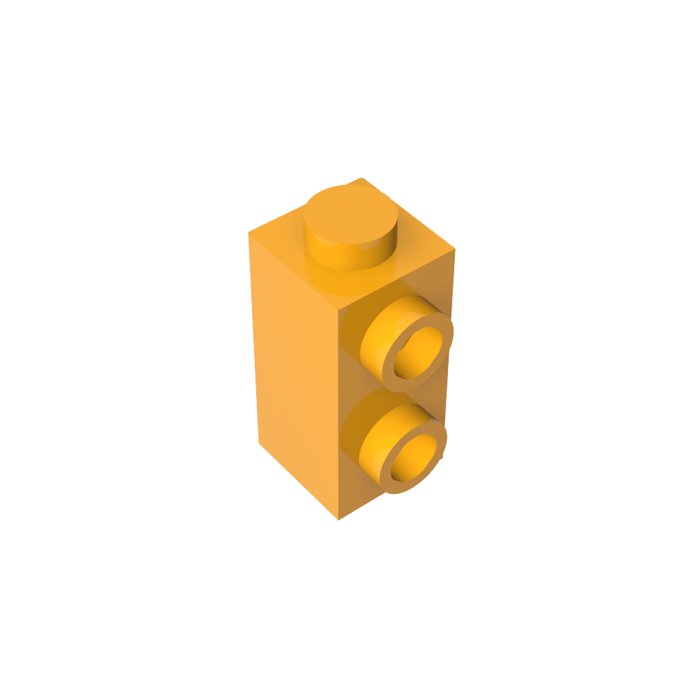 Ladrillo especial 1 x 1 x 1 2/3 con montantes en 1 lado-MyGobricksEs