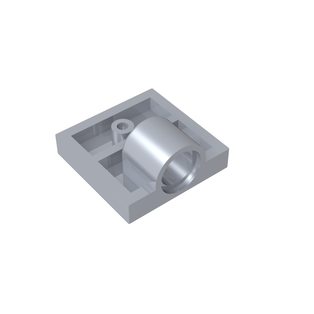 Placa Especial 2 x 2 con 1 Orificio para Pasador [Costilla Inferior Completa]-MyGobricksEs
