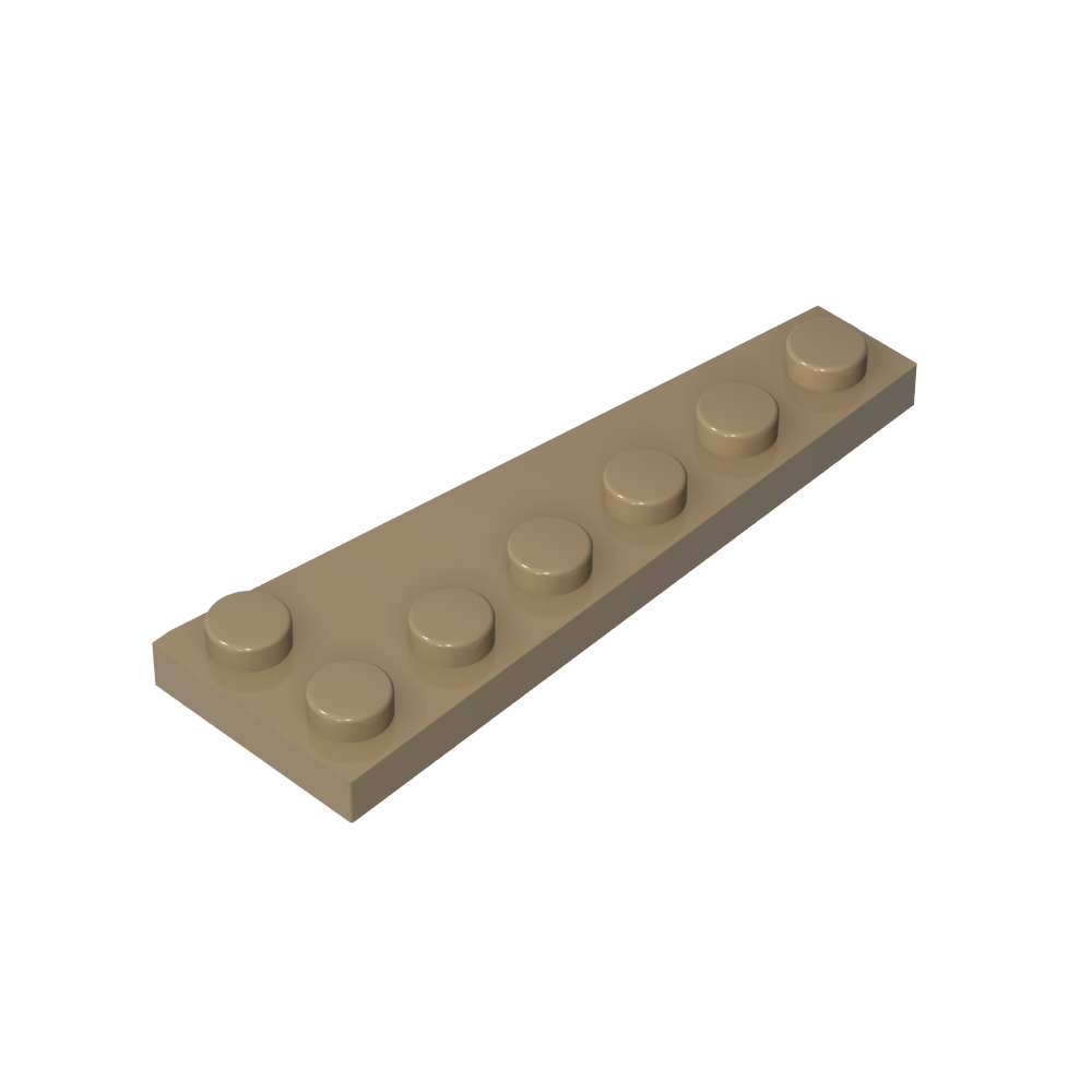 Placa de cuña 6 x 2 izquierda-MyGobricksEs