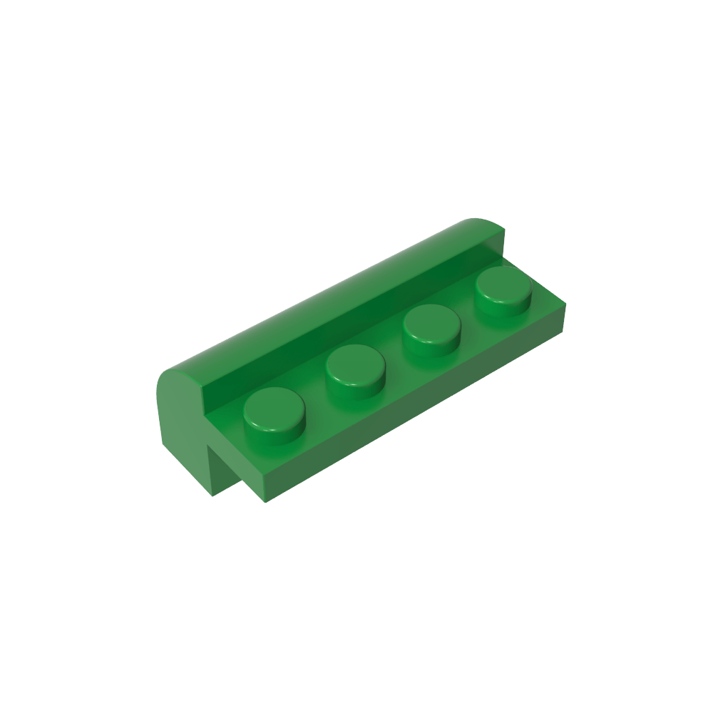Ladrillo curvo 2 x 4 x 1 1/3 con parte superior curva-MyGobricksEs