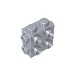 Ladrillo especial 1 x 2 x 1 2/3 con ocho montantes en 3 lados-MyGobricksEs