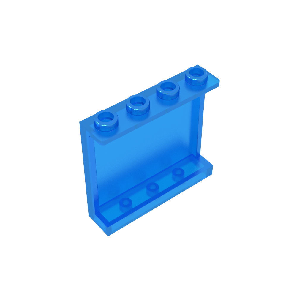 Panel 1 x 4 x 3 [Soportes laterales/Montantes huecos]-MyGobricksEs