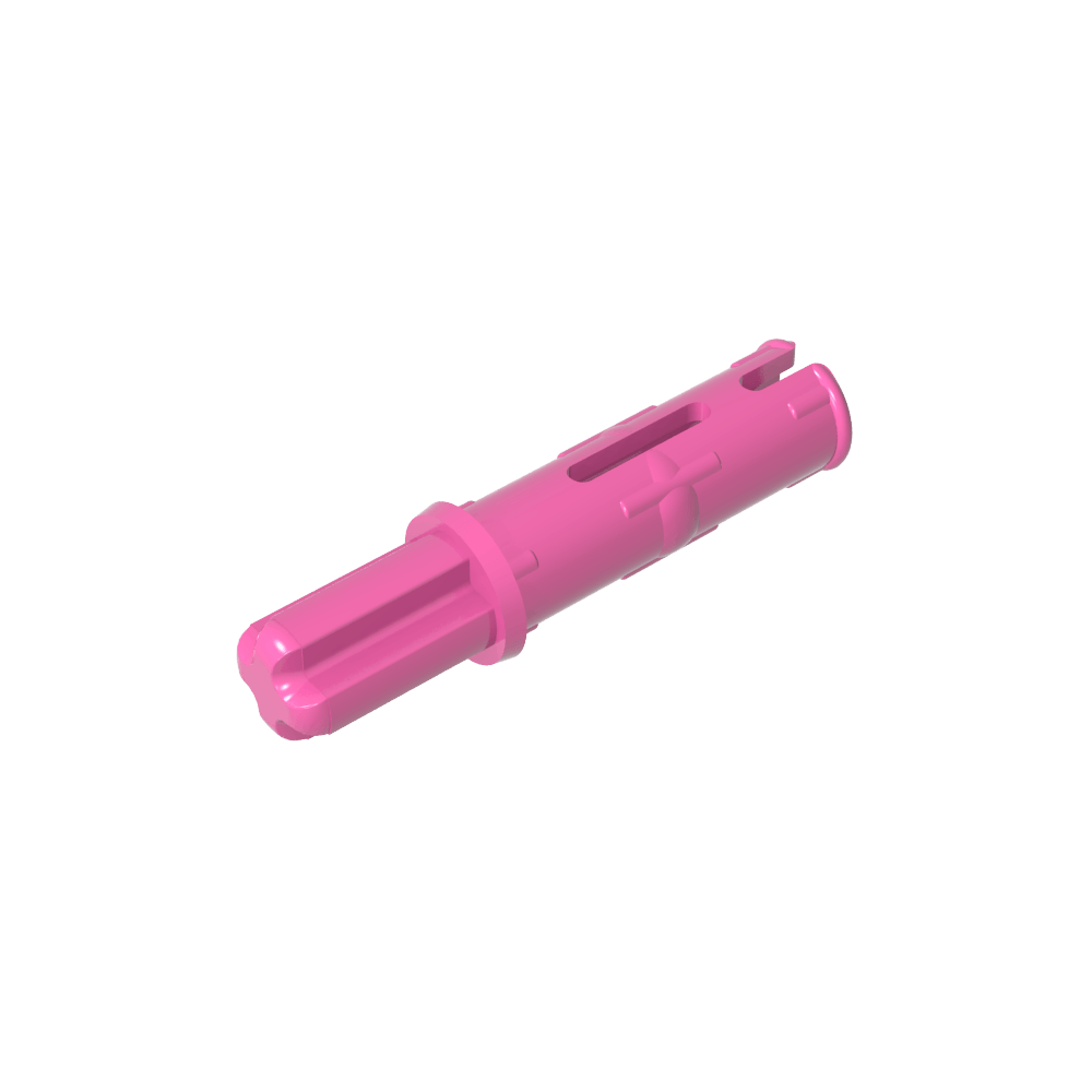 Pasador de eje Technic 3L con crestas de fricción longitudinales y eje 1L-MyGobricksEs