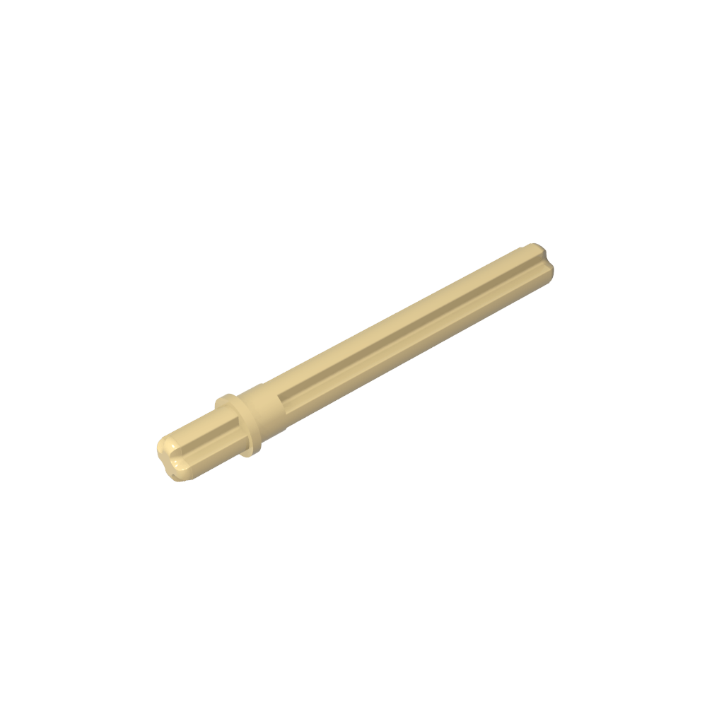 Eje Technic 5.5 con tope [Extremo corto plano]-MyGobricksEs