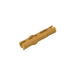Pasador técnico largo con crestas de fricción longitudinales y 2 ranuras centrales-MyGobricksEs