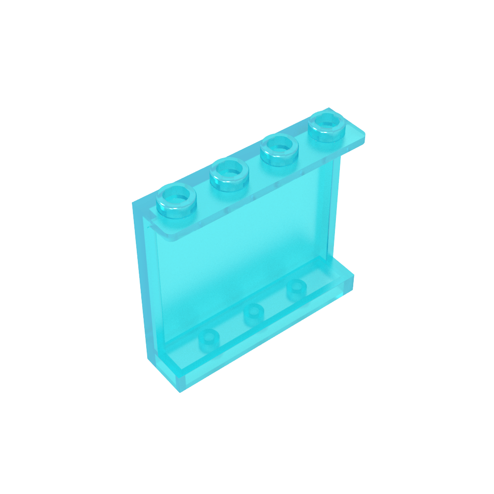 Panel 1 x 4 x 3 [Soportes laterales/Montantes huecos]-MyGobricksEs