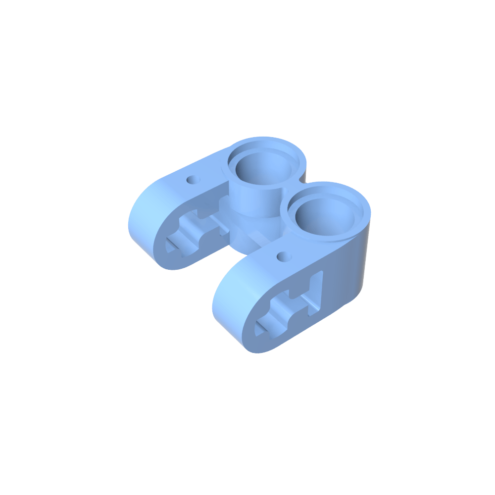 Conector de eje y pasador Technic, perpendicular, doble división-MyGobricksEs