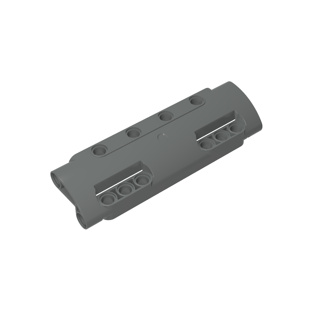 Panel técnico curvo de 11 x 3 con 10 orificios para pasadores a través de la superficie del panel-MyGobricksEs