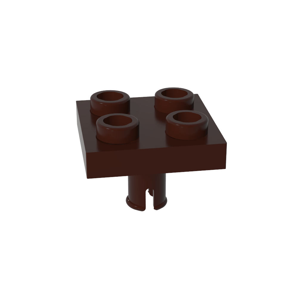 Placa Especial 2x2 con Pasador en la Parte Inferior-MyGobricksEs