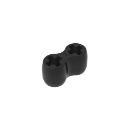 Conector de eje Technic doble flexible [goma]-MyGobricksEs