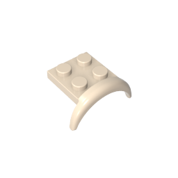 Vehículo, Guardabarros 3 x 3 x 1 con Arco Redondo-MyGobricksEs