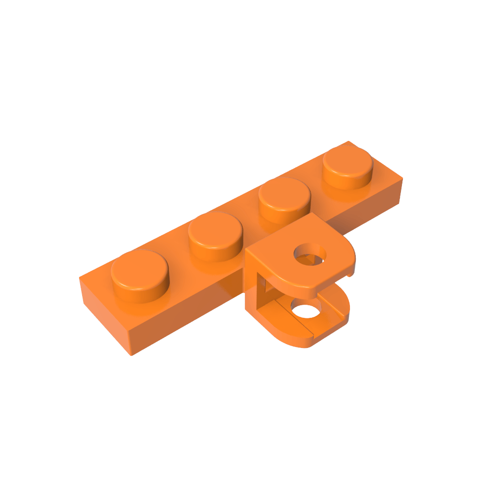 Placa Especial 1 x 4 con Enlace de Acoplamiento Doble-MyGobricksEs