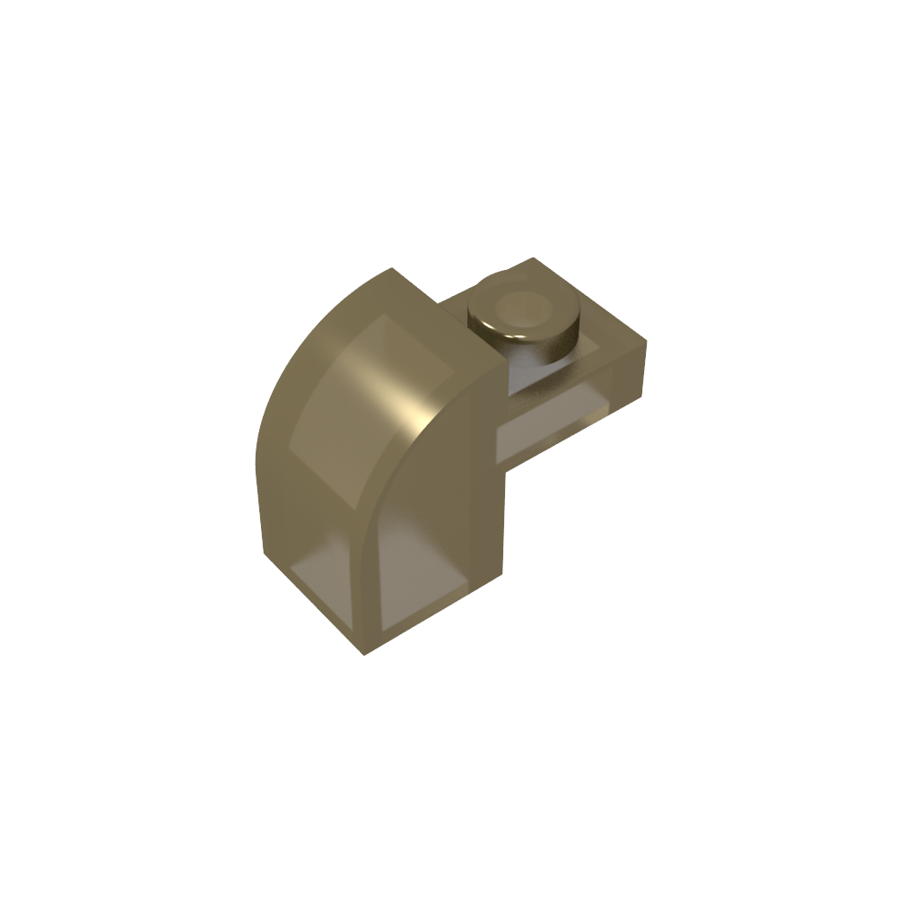 Ladrillo curvo 1 x 2 x 1 1/3 con parte superior curva-MyGobricksEs