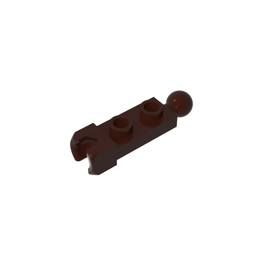 Placa especial 1 x 2 con copa de extremo de 5,9 mm y bola de remolque-MyGobricksEs