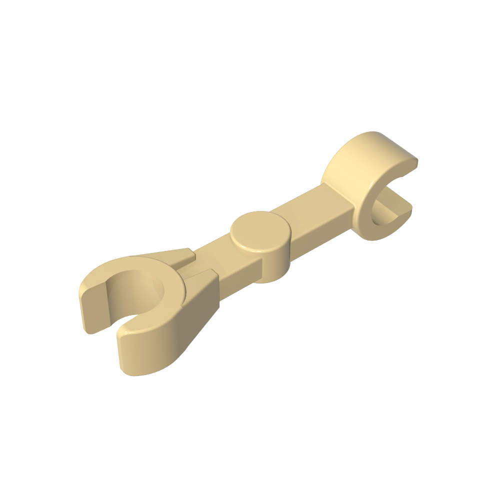 Brazo mecánico recto [2 clips a 90°]-MyGobricksEs