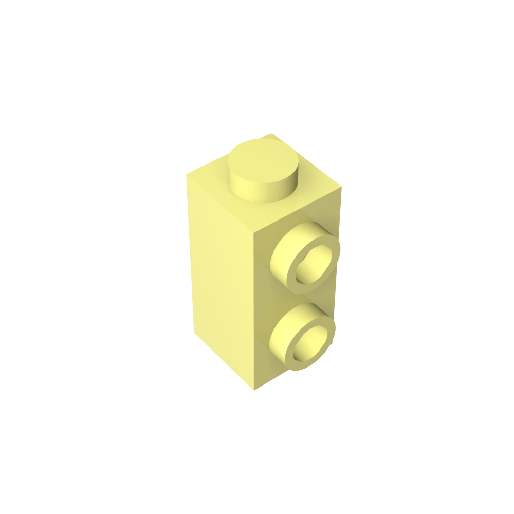 Ladrillo especial 1 x 1 x 1 2/3 con montantes en 1 lado-MyGobricksEs
