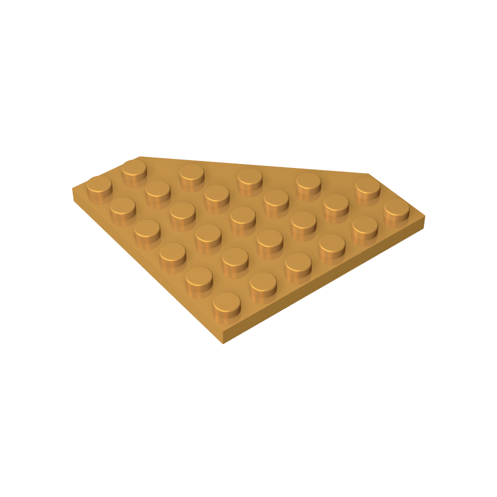 Placa de cuña de 6 x 6 esquinas cortadas-MyGobricksEs