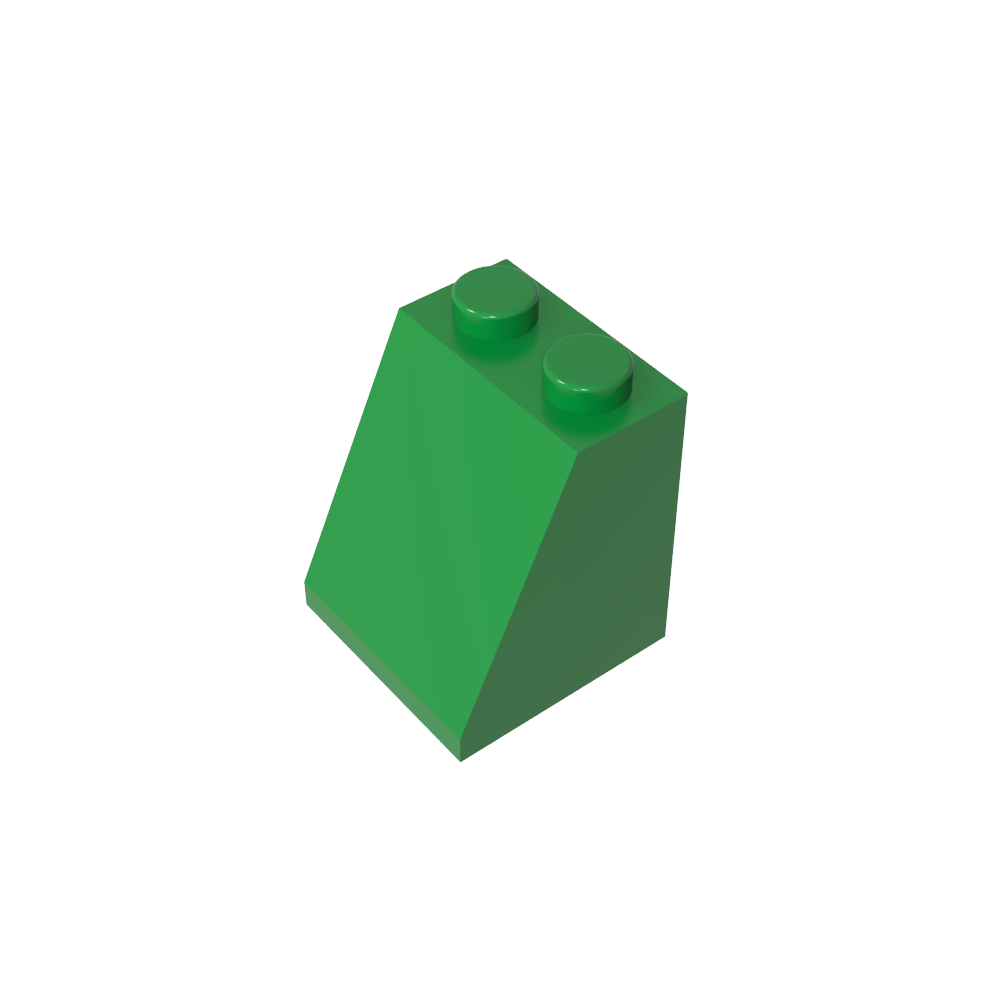 Pendiente 65° 2 x 2 x 2 con tubo inferior-MyGobricksEs