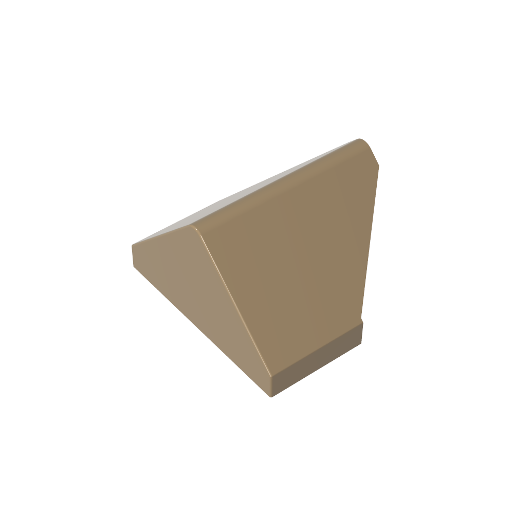 Pendiente 45° 2 x 1 Doble / Invertida con Tubo Inferior-MyGobricksEs