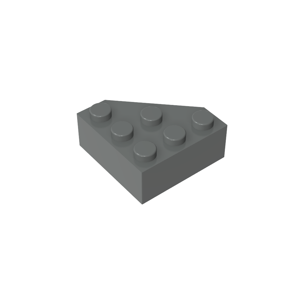 Cuña 3 x 3 Esquina cortada-MyGobricksEs