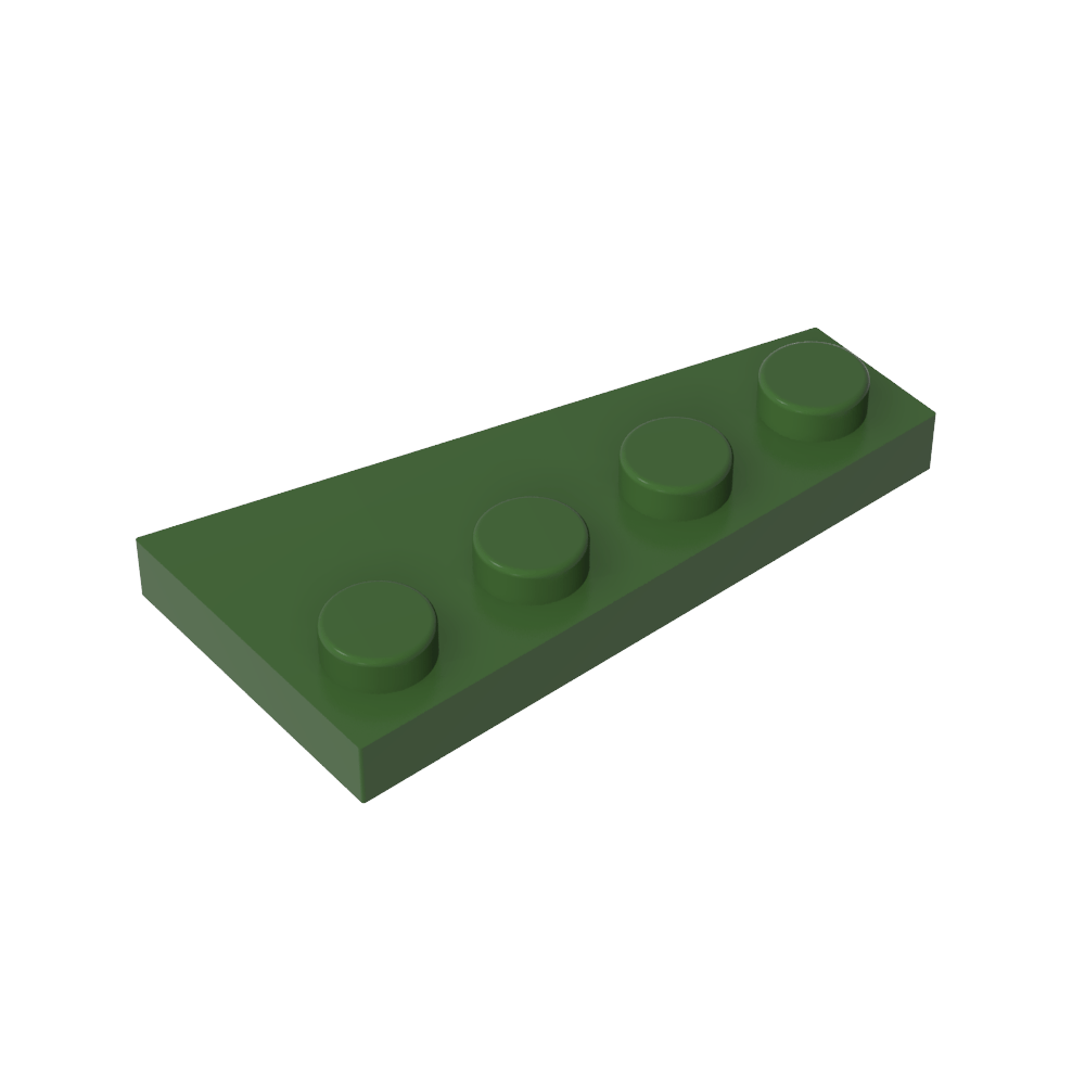 Placa de cuña 4 x 2 izquierda-MyGobricksEs