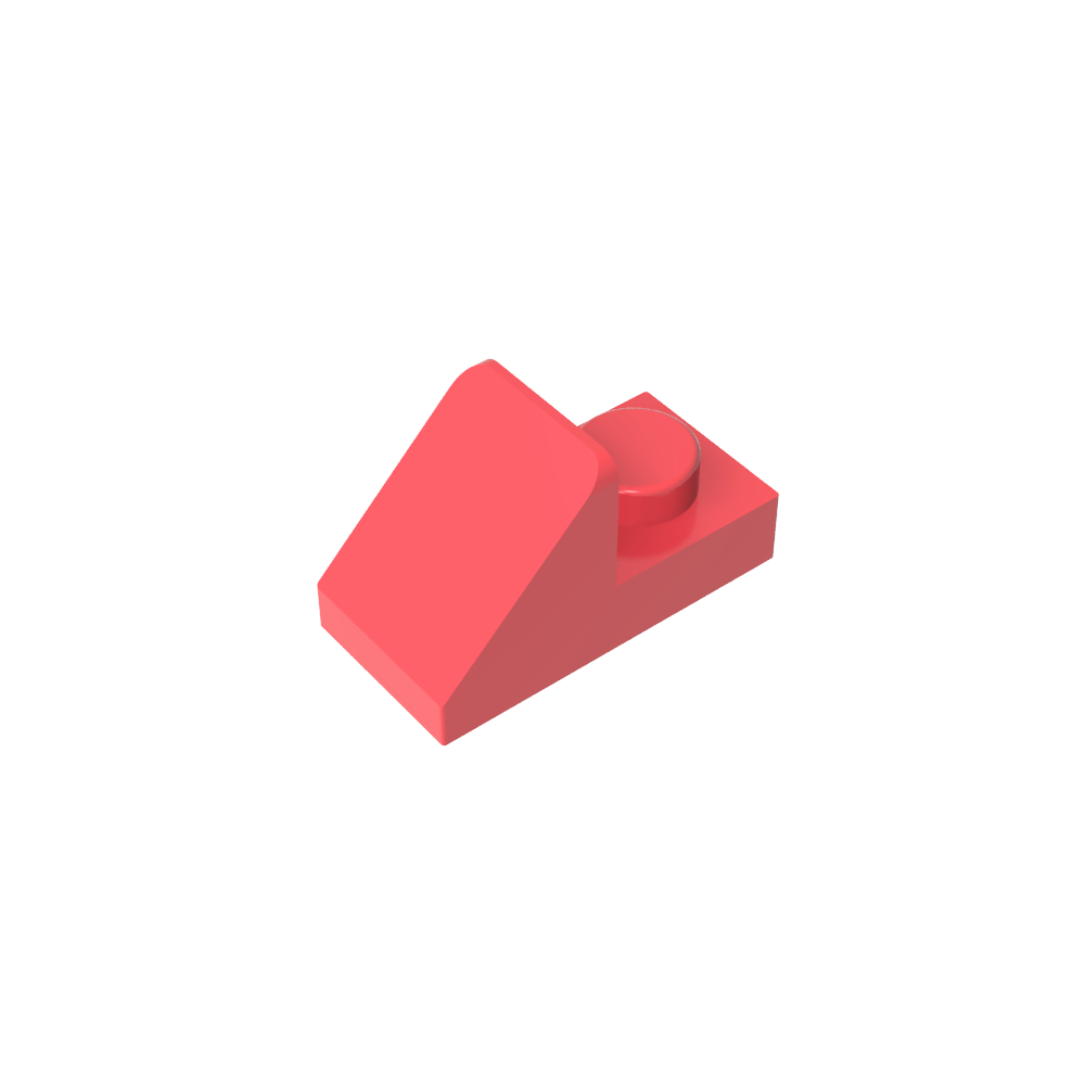 Pendiente de 45° 2 x 1 con recorte de 2/3 [Versión original]-MyGobricksEs