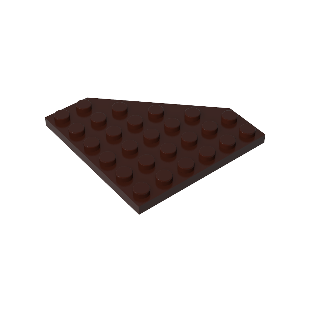 Placa de cuña de 6 x 6 esquinas cortadas-MyGobricksEs