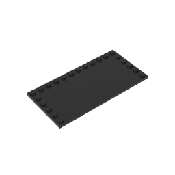 Placa especial de 6 x 12 con tacos en 3 bordes-MyGobricksEs