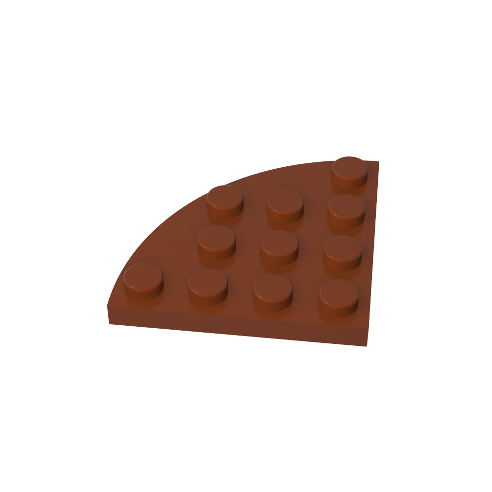 Placa de esquina redonda 4 x 4-MyGobricksEs