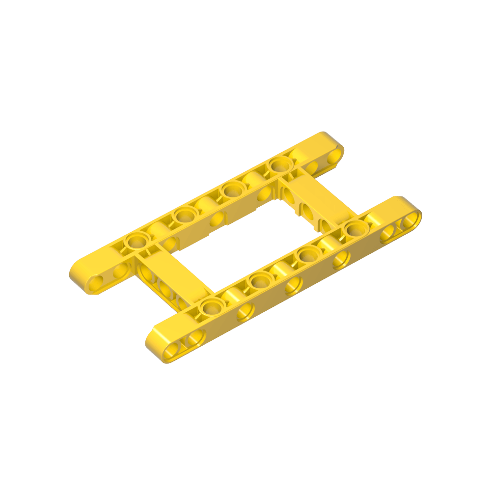 Viga técnica de 5 x 11 con marco de centro abierto grueso-MyGobricksEs