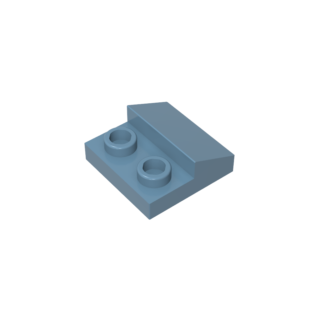 Pendiente 45 2 x 1 con recorte 2/3-MyGobricksEs