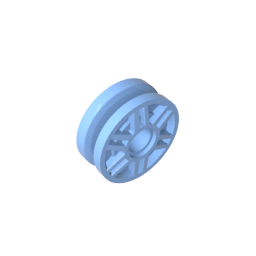 Rueda 18 x 8 con tornillos falsos y radios profundos con anillo interior-MyGobricksEs