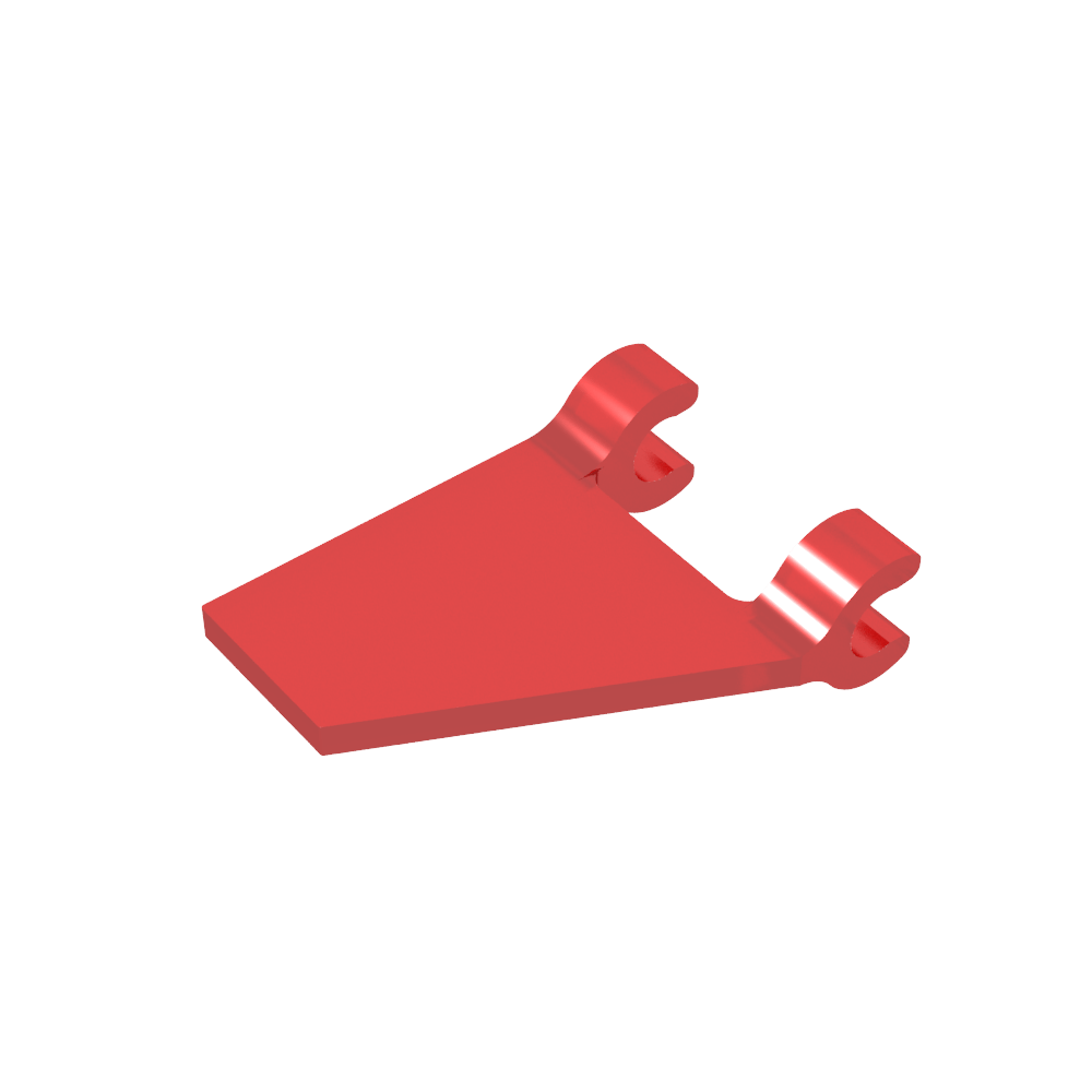 Bandera trapezoidal 2 x 2 con 2 clips [clips en U gruesos]-MyGobricksEs