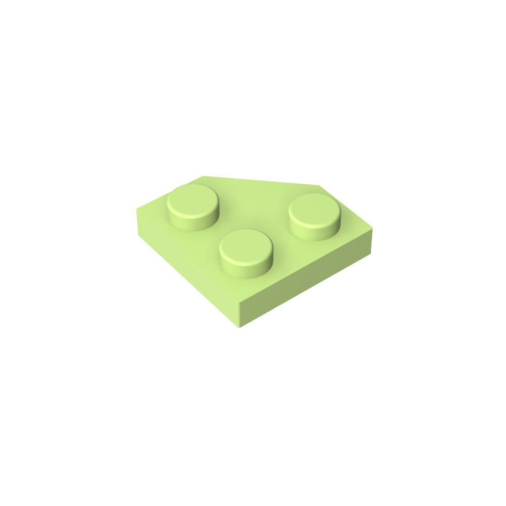Placa de cuña de 2 x 2 con esquinas cortadas-MyGobricksEs