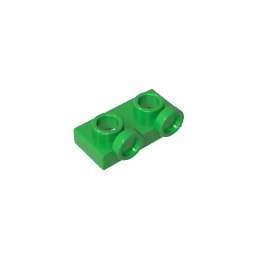 Placa, Modificada 1 x 2 con 2 puntos salientes Invertida-MyGobricksEs