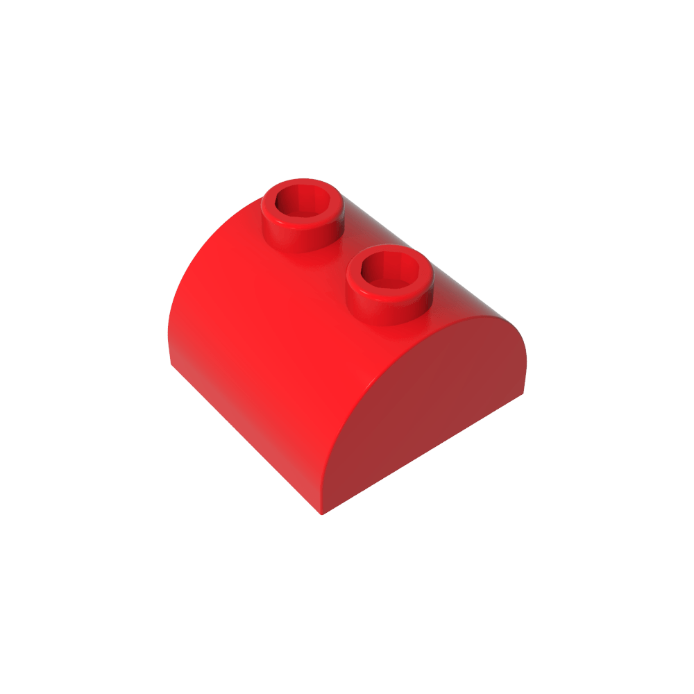 Ladrillo curvo 2 x 2 con dos montantes superiores-MyGobricksEs