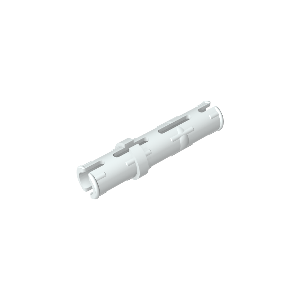 Pasador técnico largo con crestas de fricción longitudinales y 2 ranuras centrales-MyGobricksEs