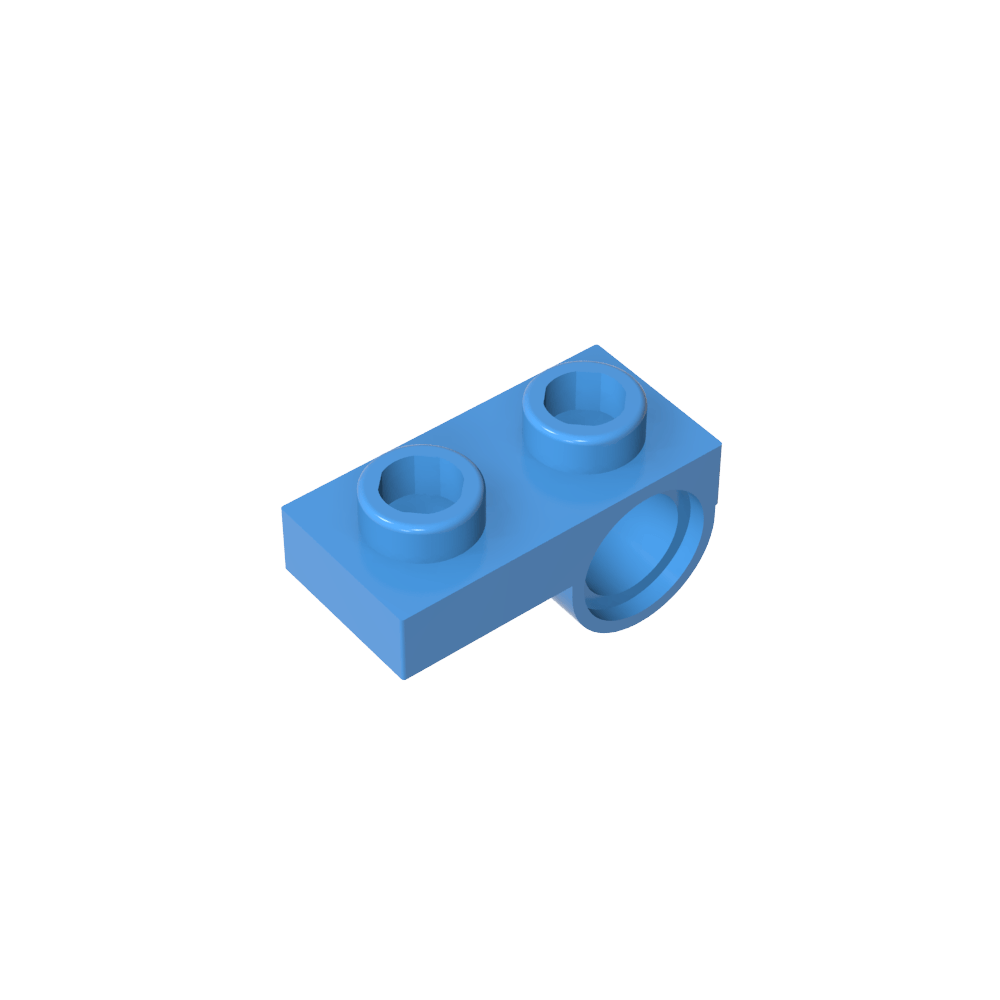 Placa especial 1 x 2 con orificio para pasador-MyGobricksEs