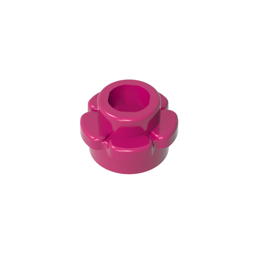 Planta, Flor, Plato Redondo 1 x 1 con 5 Pétalos-MyGobricksEs