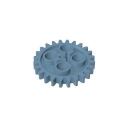 Engranaje Technic de 24 dientes [estilo antiguo - Tres orificios para ejes]-MyGobricksEs
