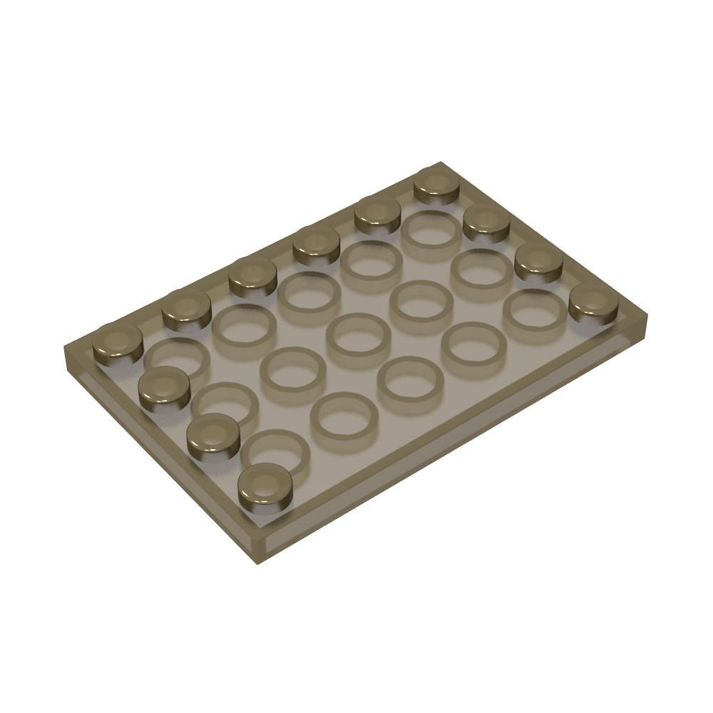 Placa especial 4 x 6 con tacos en 3 bordes-MyGobricksEs