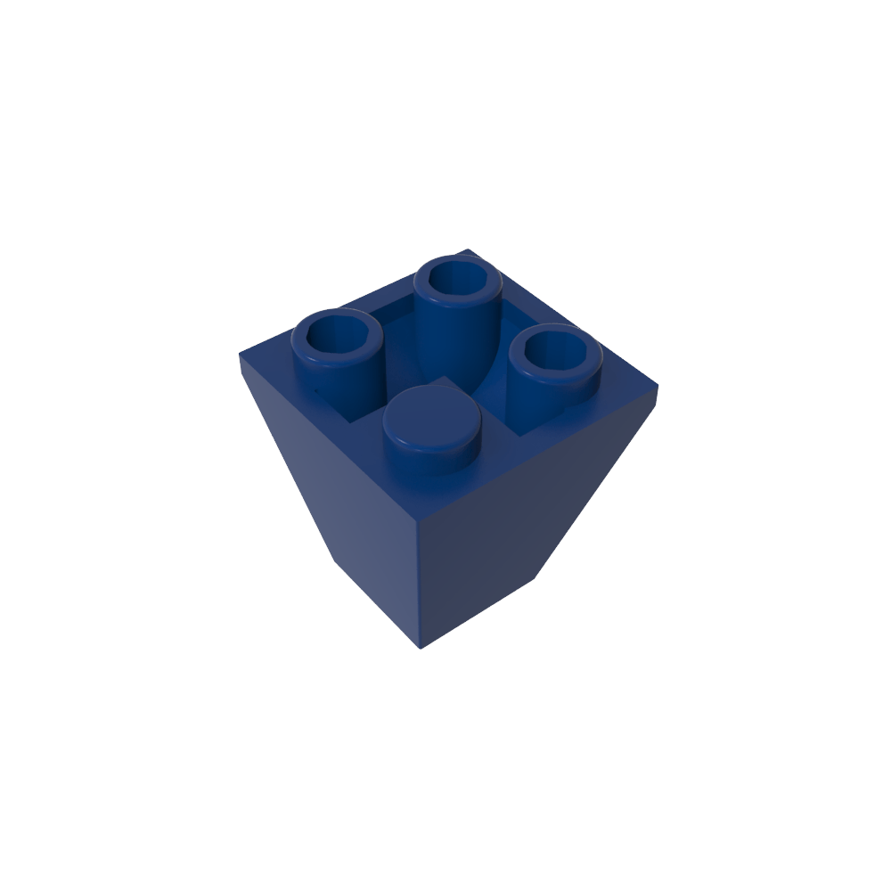 Pendiente Invertida 45° 2 x 2 Doble Convexa-MyGobricksEs