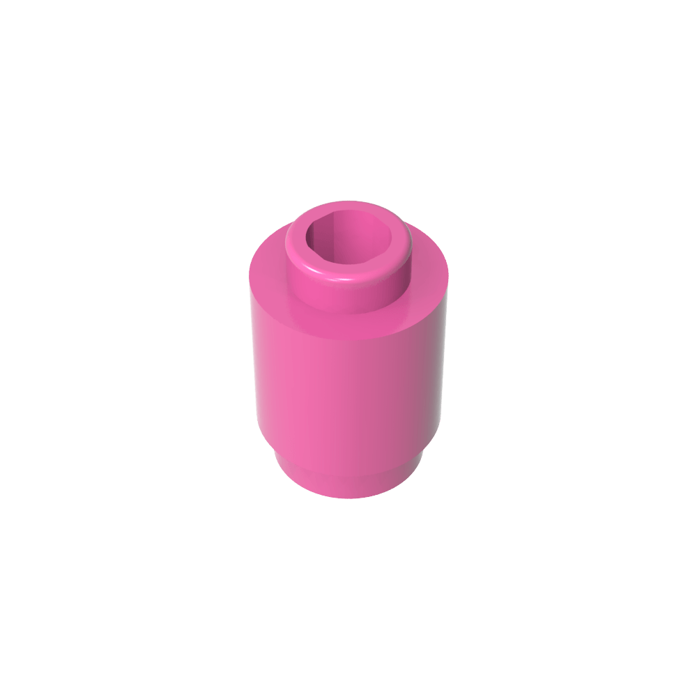 Ladrillo redondo 1 x 1 perno abierto-MyGobricksEs