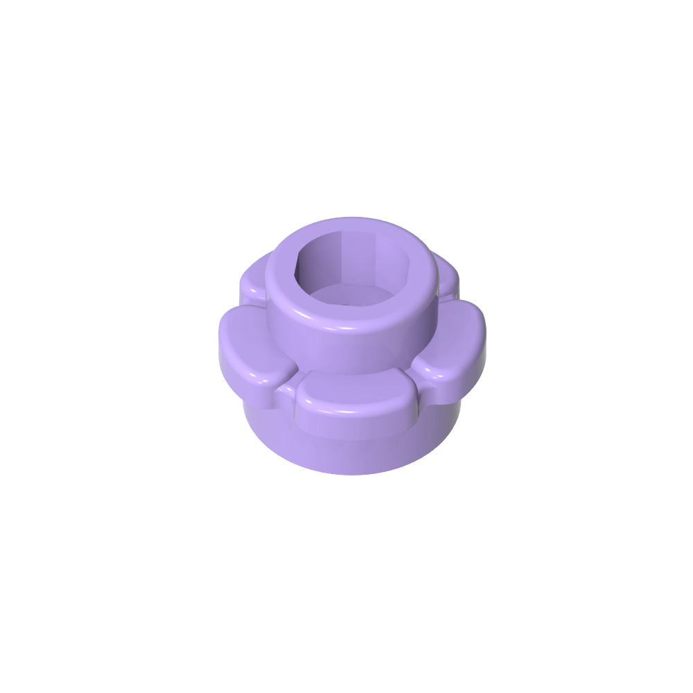 Planta, Flor, Plato Redondo 1 x 1 con 5 Pétalos-MyGobricksEs
