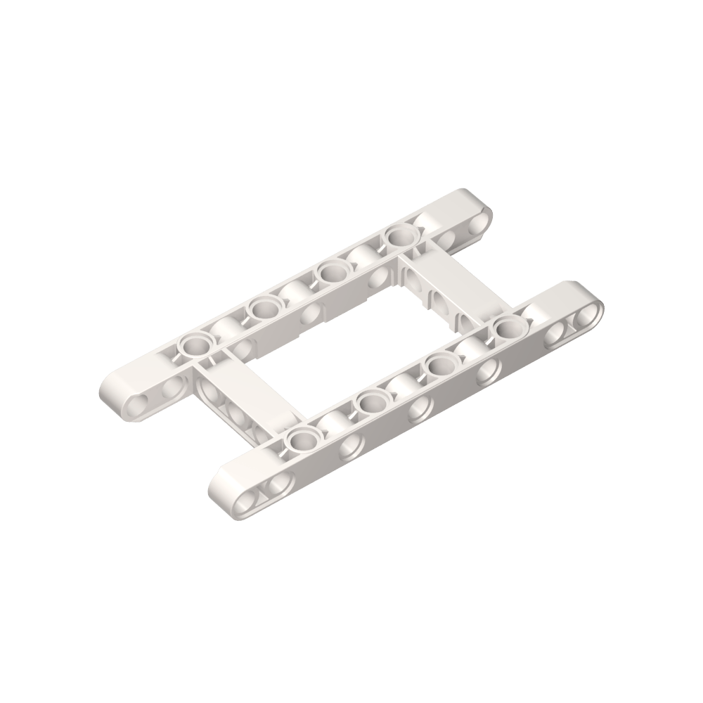 Viga técnica de 5 x 11 con marco de centro abierto grueso-MyGobricksEs