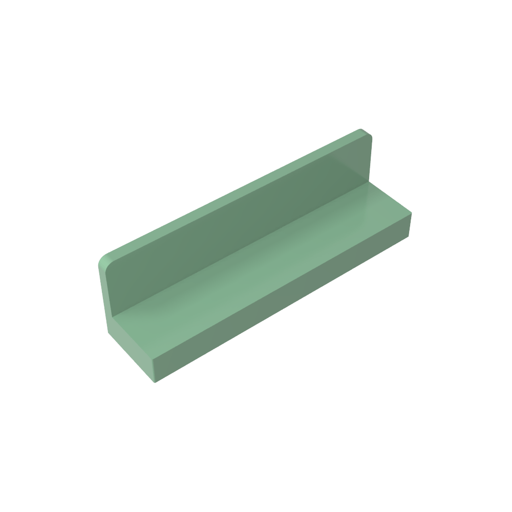 Panel 1 x 4 x 1 con esquinas redondeadas [Pared delgada]-MyGobricksEs
